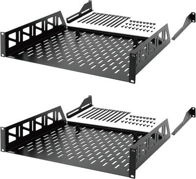 Tecmojo 2U Rack Shelf,19 inch Server Shelf 14 14 in/2pack, 