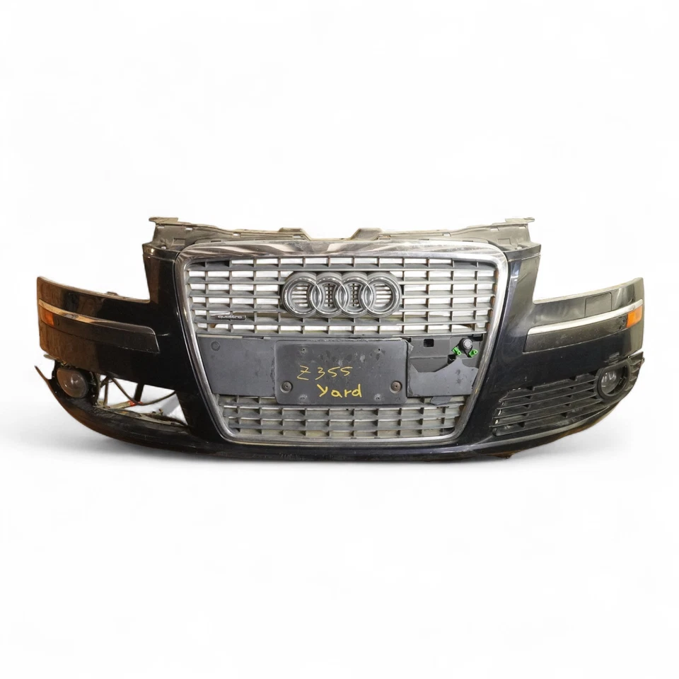 2005-2010 Audi A8 D3 Bumper Cover Panel W Grille Parking Assist Front Blue 7X Foto 2 de 4