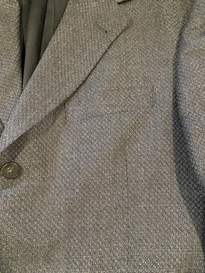 Blazer Hart Schaffer Marx Comfort Lana Gris Carbón 3 Botones EE. UU. Excelente Foto 2 de 4