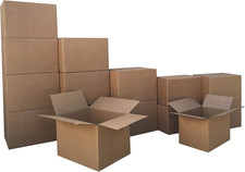 Moving Boxes Kit, Small and Medium Cardboard Box Combo, Packing and Shipping Sup