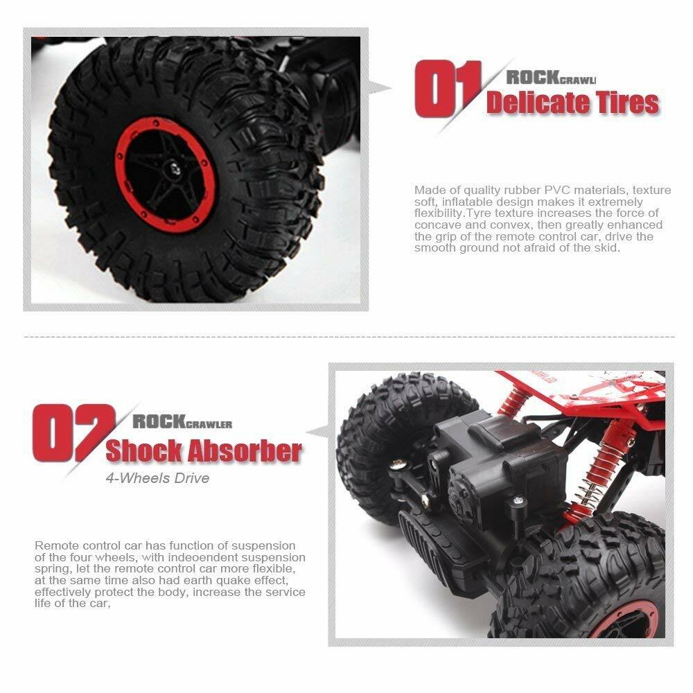1:18 Rock Crawler 2.4Ghz Remote Control Car 4WD Off Road RC
