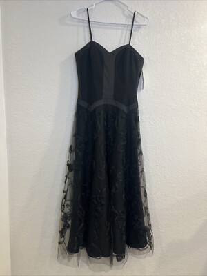 Laundry by Sheli Segal Women's sz 8 Lace Knit Dress with slip wedding guest
