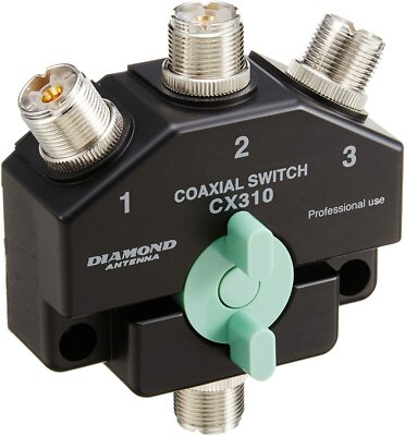 Diamond Antenna CX-310 3 Position Heavy Duty Coaxial Switch new