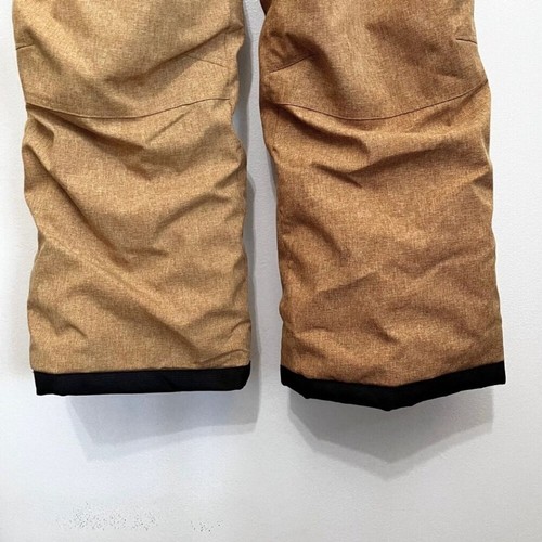 NWOT BAD BONES JUNIOR UNISEX MUTED YELLOW MARLED SKI WINTER PANTS - 12 - Picture 5 of 11