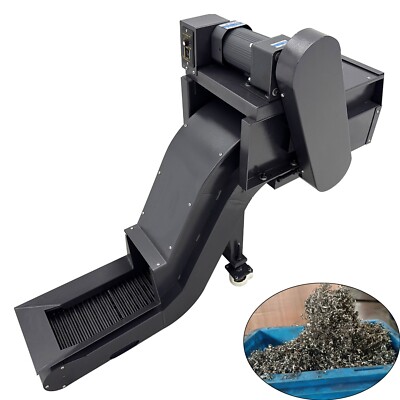 220V 1PH CNC Machine Tool Chain-plate Chip Conveyor Incline Chip Removal Device
