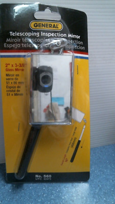 General Telescoping Inspection Mirror 2'' X 3-3/8'' Glass Mirror (560) FS