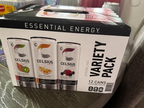 CELSIUS Essential Energy Drink, 12 Fl Oz, Official Variety Pack (Pack of 12) - Picture 14 of 24
