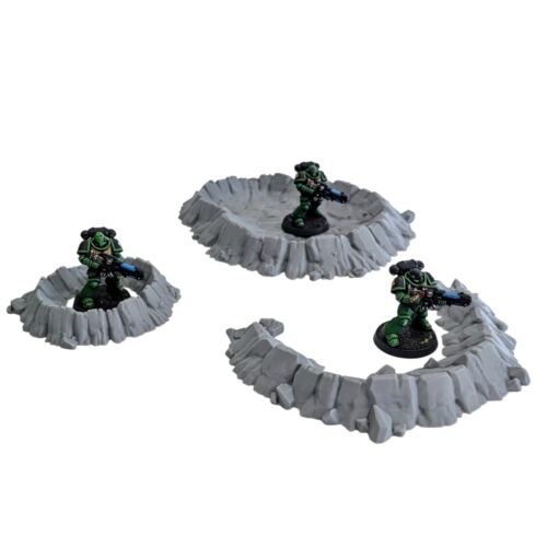 Orbital Blast Craters - 28mm 3D Printed Terrain for Tabletop Wargaming - Picture 2 of 3