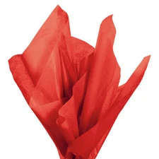 Tissue Paper Red 20" wide x 30" High 240 Large Sheets Gift Wrap Ships Flat
