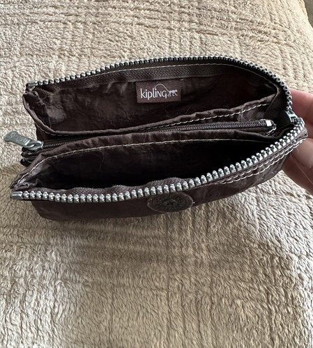 Kipling Purse Large Creativity 3 Pocket Pouch With No Hanging Ape Charm - Picture 7 of 10