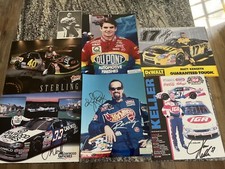 NASCAR  signed photos & cards Petty, Jeff Gordon, Marlin, Keller, Kenseth, Baker