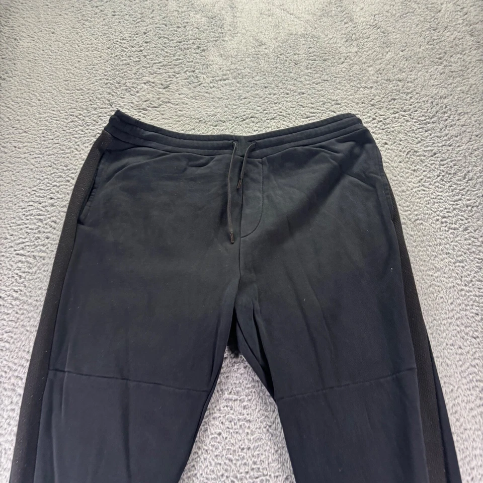 Pantalones de chándal Armani Exchange para hombre XXL 2XL negros mezcla de algodón bolsillo con cremallera Foto 2 de 4