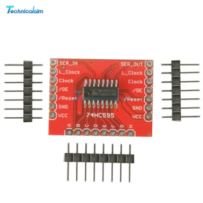 DC 3.3-5V 74HC595 Shift Register Expansion Module Breakout PCB Circuit Board