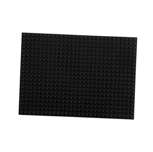 Silicone Dish and Cup Drying Mat - Extra Large Trivet for Hot Dishes, 1-Black