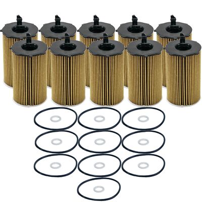 Wix Set of 10 Engine Motor Oil Filters For Hyundai Kia V6 StdAsp GAS