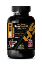 hemp oil - ORGANIC HEMP SEED OIL 1400mg - pain relief - 60 Capsules