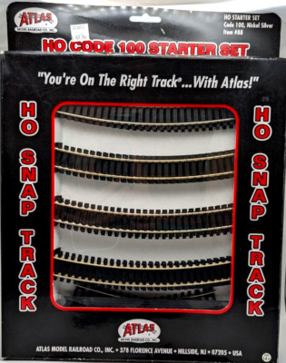  Atlas   HO   Code 100 Starter Set   Snap Track Nickel Silver #88   Train Track