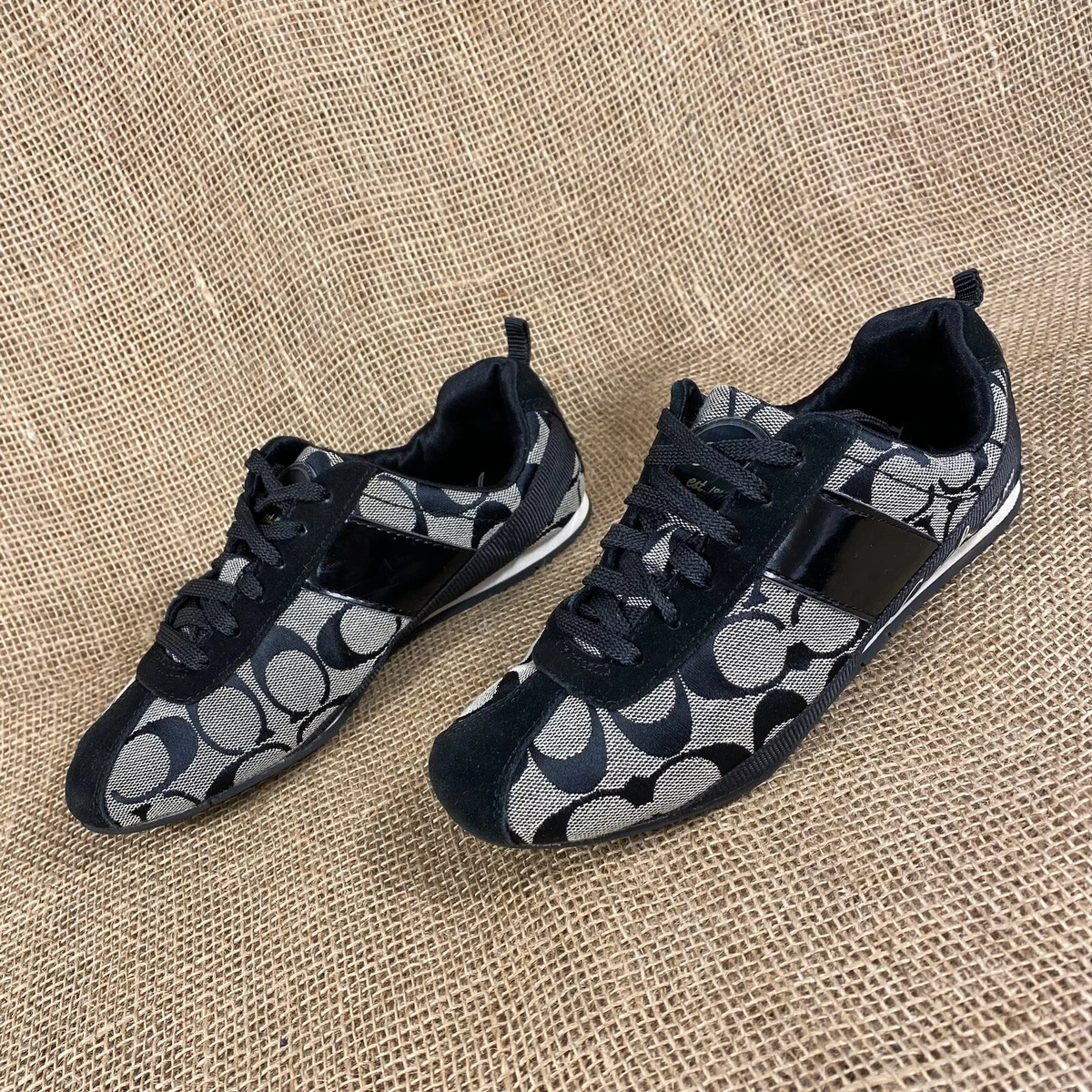 Black coach sneakers women Clearance