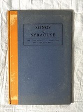 Songs of Syracuse - Syracuse University Bookstore 1926