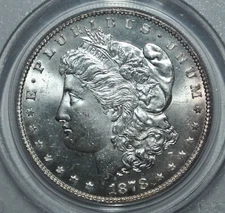 1878 S  S U.S. Morgan Silver Dollar PCGS MS63 OGH