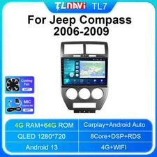 For Jeep Compass 2006-2009 Stereo CarPlay Car Radio GPS Multimedia Player Screen