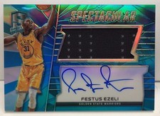 Festus Ezeli 2015-16 Panini SPECTRA Light Blue Prizm Jersey Autograph Auto #d/49