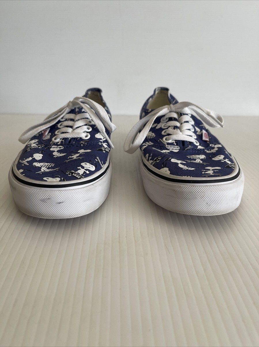 Vans Authentic X Peanuts Snoopy Low Skate Sneakers- Blue