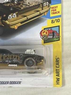 Hot Wheels Art Cars Rodger Dodger Steam 8/10 Black Gold Diecast