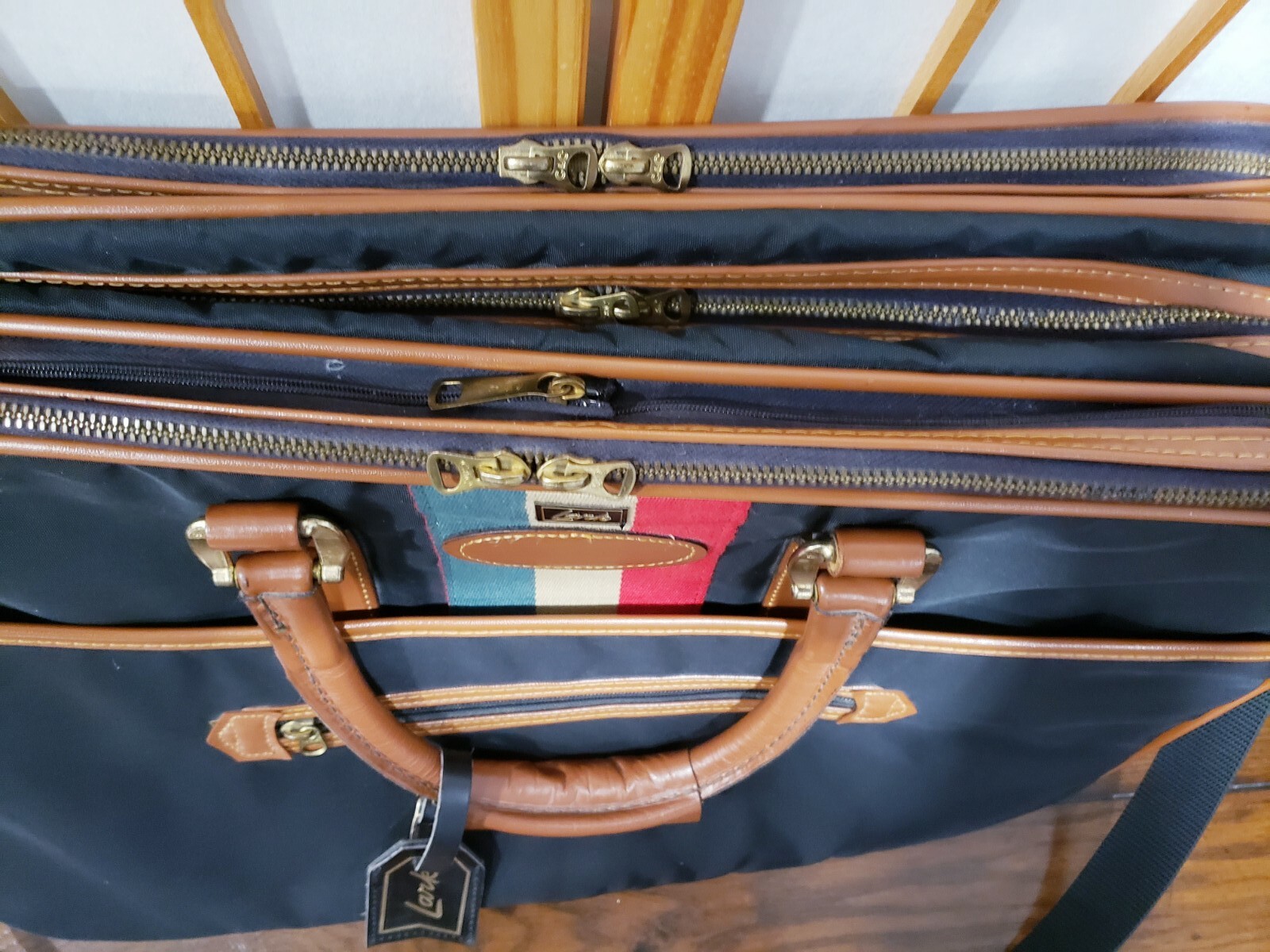 Vintage 80' Lark Expandable Carryon Bag • Made In Italy • 20x14x9 eBay