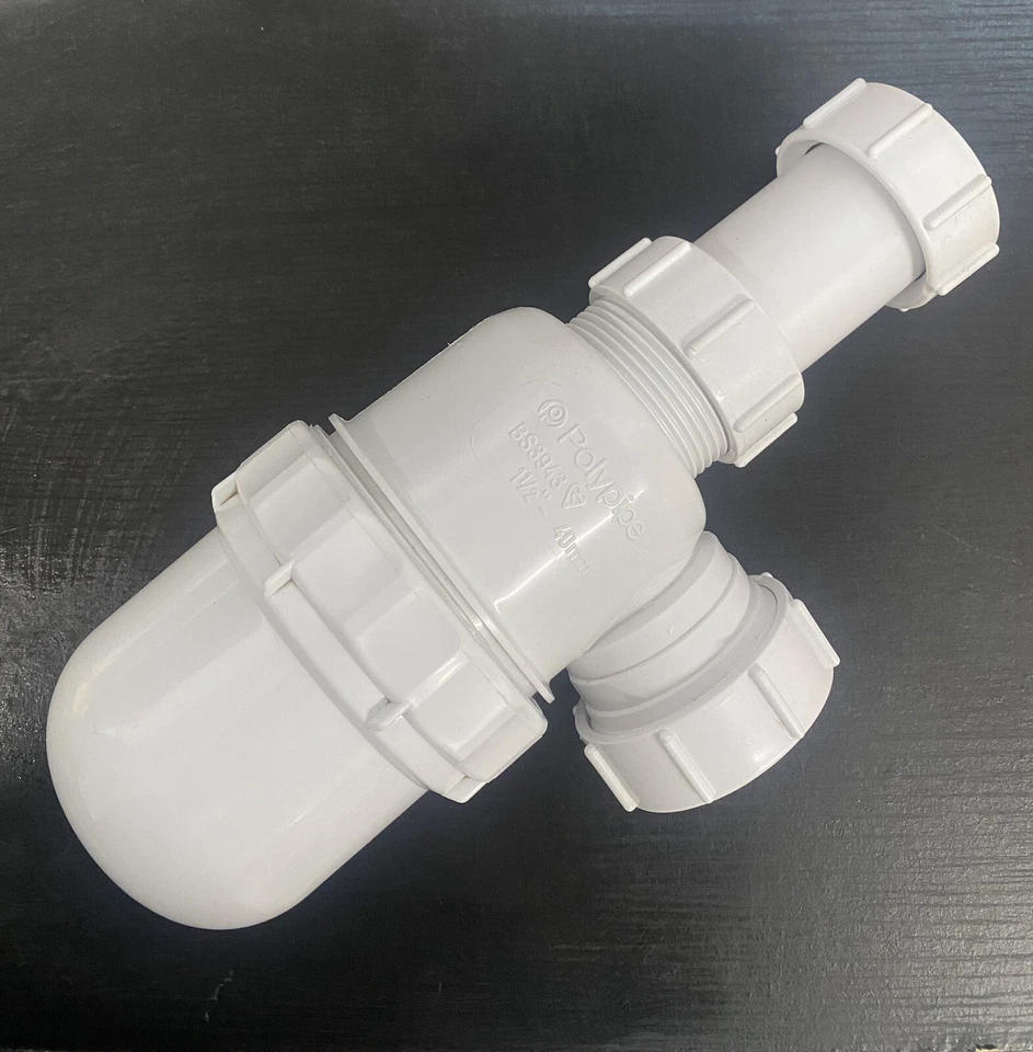 POLYPIPE Einzelne wiederverschließbare Flaschenfalle (teleskopverstellbar) 40 mm 75 mm Dichtspüle