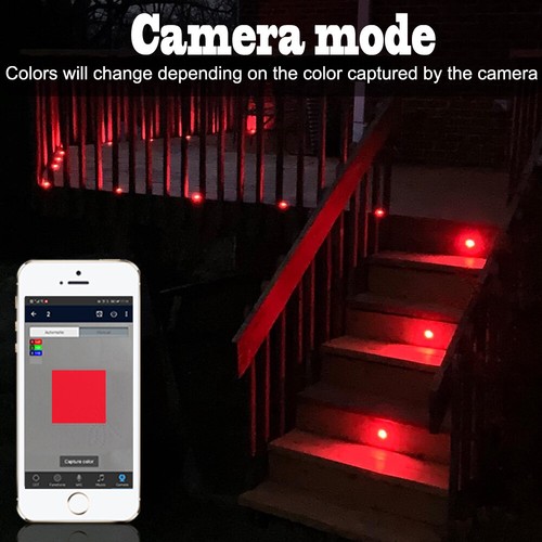 31mm RGB/RGBW Bluetooth APP Controller Timer LED Deck Patio Stair Step Lights US - Picture 5 of 12