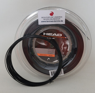 TOP-EMPFEHLUNG: 12m (0,9 /lfd.m) HEAD LYNX TOUR schwarz 1,25 mm, Tennissaite
