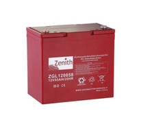BATTERIA SERVIZI AGM ZENITH CAMPER NAUTICA 12 V 55 Ah 230x138x210 MM ZGL120058