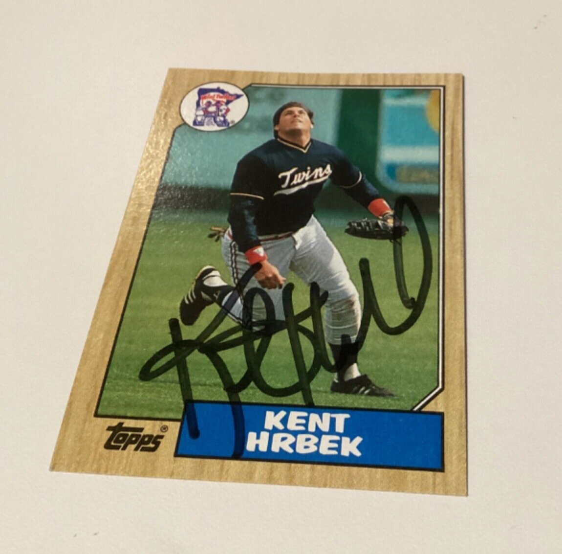 KENT HRBEK 1987 TOPPS Autographed/Signed Baseball Card GUARANTEED VERY
