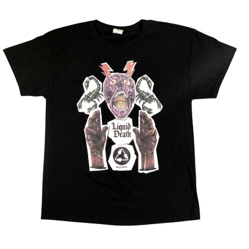 When We Were Young Festival 2022 Grafik Tee T-Shirt Liquid Death Emo Szene MCR - Bild 3 von 8