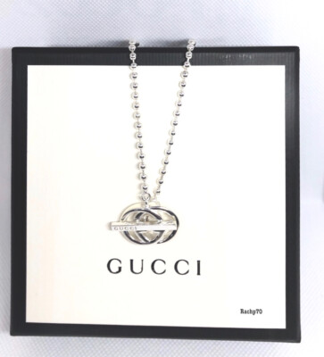 gucci double g necklace silver