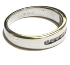 Platinum .24ct round diamond mens wedding band ring 12.4g gents size 10.75 — photo 5