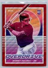 2021 Panini Chronicles - Overdrive #9 Bobby Dalbec /199 Ruby Wave RC