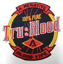 True Blood  TV Series Die Cut Logo  4" Embroidered Patch- USA Mailed