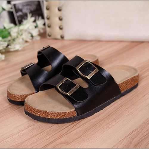 Men Summer Flip Flops Buckle Cork Beach Summer Slipper Sandals Shoes Slip On / @ - Picture 7 of 13