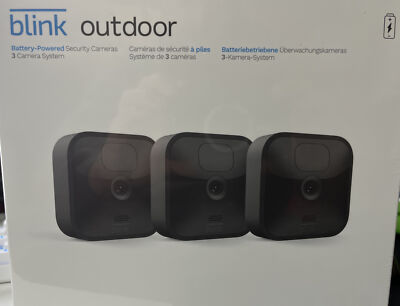 Blink - Outdoor 3-Kamera System inkl. Sync-2 - Full HD 1080p - Schwarz - NEU