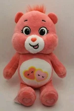Care Bears Pink Plush Love-a-Lot Bear 9" Basic Fun Cute Stuffed Toy Animal