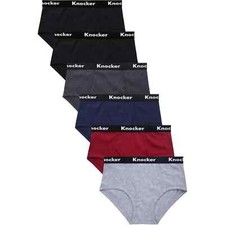 3 or 6 Mens Classic Briefs Cotton Blend Colors Knocker Lot Underwear