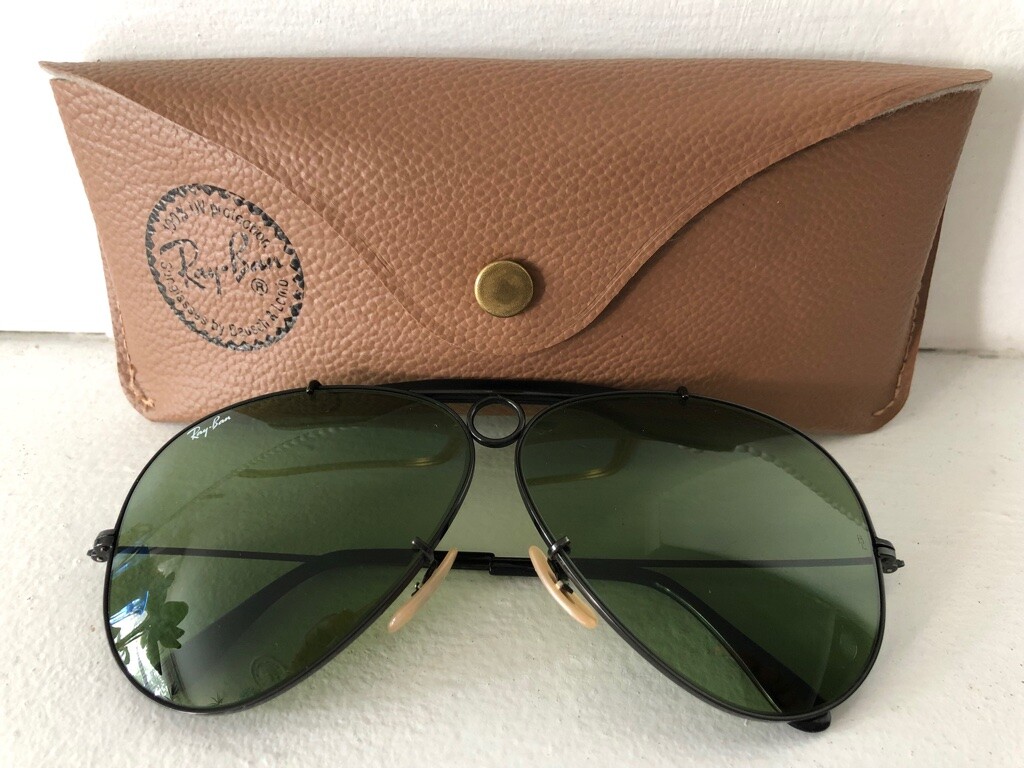 【極美品】レイバン RayBan B&L Shooter leathers 10 Ray-Ban Leathers General Shooter Sunglasses