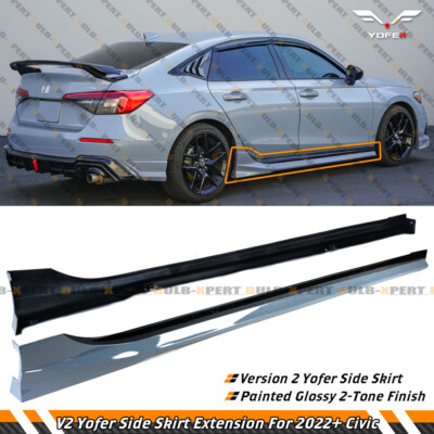 2022-2025 Honda Civic Yofer V2 Side Skirt Extension Lower | Sonic