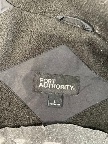 Port Authority Men's Black Full Zip Jacket Size L - Picture 5 of 7