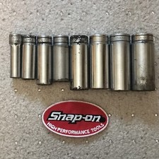 Snap On Sfs Set USA 3/8" - 7/8"  3/8" Dr 8 Pc Deep Socket Set