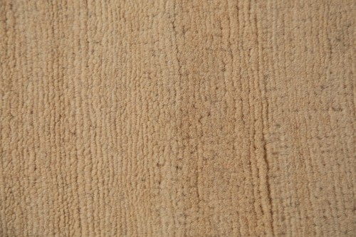 Handmade Gabbeh Solid Design Wool Modern 10 ft. Runner Rug - Beige" 3x10 - Picture 10 of 17