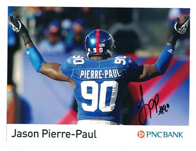 NY Giants Jason Pierre Paul Signed Autographed 8x6 Photo Super