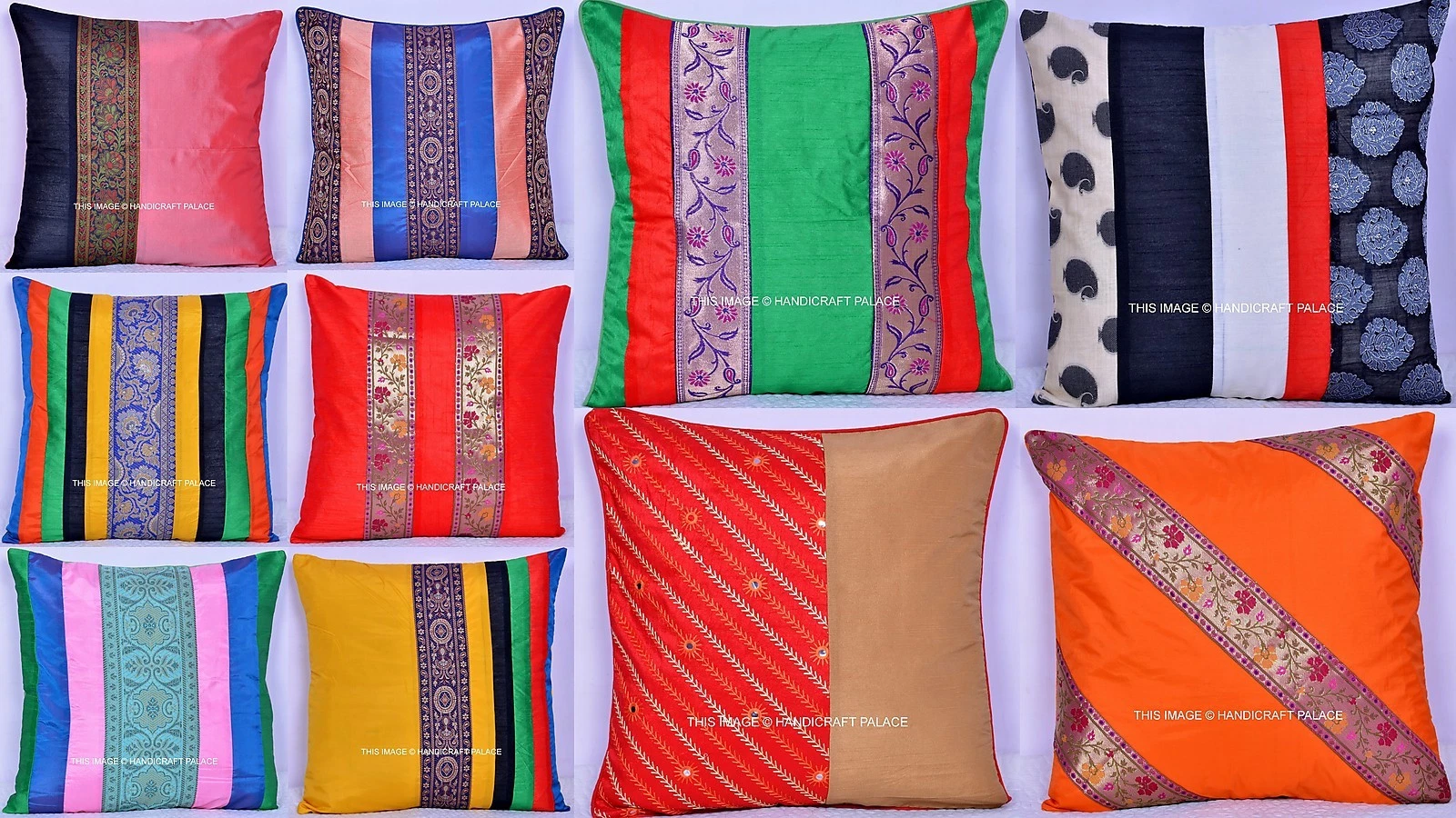 Indian Mandala 16" Silk Brocade Cushion Cover Throw Home Interior Decor Pillow
Opens in a new window